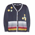 The Hand-Embroidered Cardigan — Grey